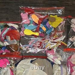 Large Lot Of Vintage Barbie Dolls / Cases / Clothes Accessories GOOD CONDITION