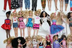 Large Lot of 89 Dolls Mostly Mattel Barbie and Disney Princesses