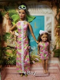 Lilly Pulitzer Barbie And Stacie Doll 2005 Silver Label Mattel #h0187 Mint Nrfb