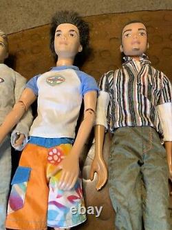Lot 10 My Scene Barbie Ken Dolls with clothes