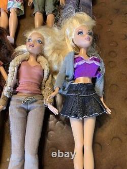 Lot 10 My Scene Barbie Ken Dolls with clothes
