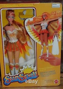 Lot 2 Rare Vtg 1979 Mattel Guardian Goddess Sun Spell & Moon Mystic Dolls Nib