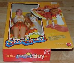 Lot 2 Rare Vtg 1979 Mattel Guardian Goddess Sun Spell & Moon Mystic Dolls Nib