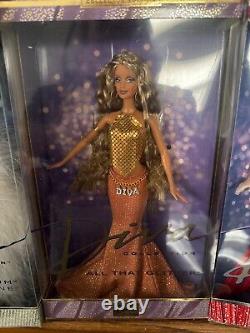 Lot 3 Barbie Complete Diva Collection Gone Platinum, Red Hot, All That Glitters