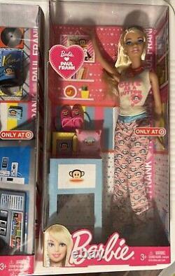 Lot 3 Target Exclusive Barbie Loves Paul Frank 2 Barbie Dolls And 1 Ken NRFB