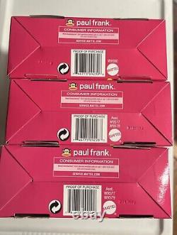 Lot 3 Target Exclusive Barbie Loves Paul Frank 2 Barbie Dolls And 1 Ken NRFB