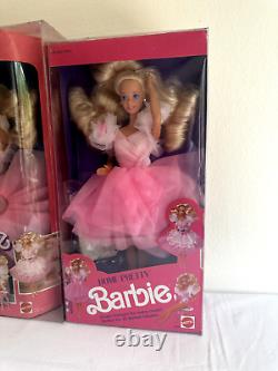 Lot 3 versions of Barbie Sweet Roses, Home Pretty, Living Pretty 1989 Mattel