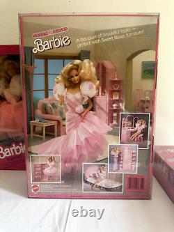 Lot 3 versions of Barbie Sweet Roses, Home Pretty, Living Pretty 1989 Mattel