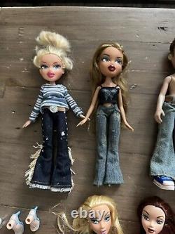 Lot Early Generation Bratz & My Scene Dolls Shoes Clothes Accessories Y2K