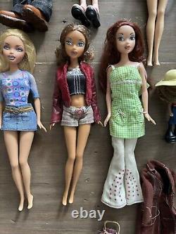 Lot Early Generation Bratz & My Scene Dolls Shoes Clothes Accessories Y2K