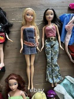 Lot Early Generation Bratz & My Scene Dolls Shoes Clothes Accessories Y2K