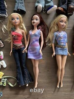 Lot Early Generation Bratz & My Scene Dolls Shoes Clothes Accessories Y2K