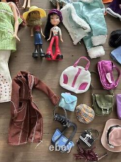 Lot Early Generation Bratz & My Scene Dolls Shoes Clothes Accessories Y2K