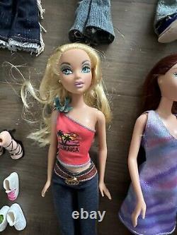 Lot Early Generation Bratz & My Scene Dolls Shoes Clothes Accessories Y2K