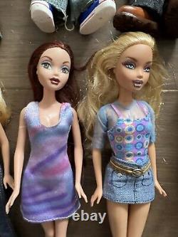 Lot Early Generation Bratz & My Scene Dolls Shoes Clothes Accessories Y2K