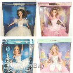 Lot Four (4) NEW Barbie doll as THE NUTCRACKER & SWAM LAKE Classic Ballet Serie