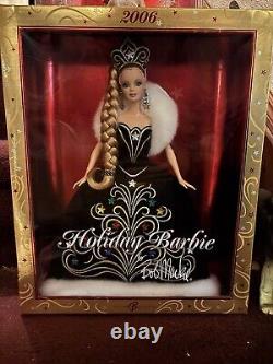 Lot Of 10 Holiday Barbies 2000-2009 NIB