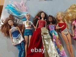 Lot Of 22 1990s 2000s Barbie Dolls Figures Pre-Owned GC