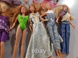 Lot Of 22 1990s 2000s Barbie Dolls Figures Pre-Owned GC