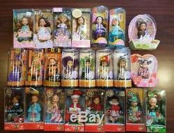 Lot Of 23 Barbie Kelly Dolls Holiday Halloween Party Birthday Rapunzel New NIB