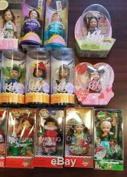 Lot Of 23 Barbie Kelly Dolls Holiday Halloween Party Birthday Rapunzel New NIB