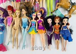 Lot Of 26 Various Barbies And Disney Princess Fashion Dolls + Accessories