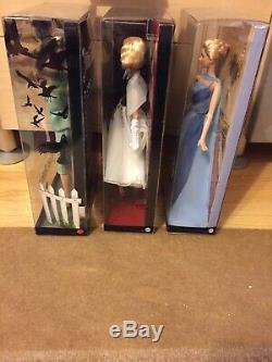 Lot Of 3 Alfred Hitchcock Barbies, The Birds, Rear Window, To Catch A Thief NRFB