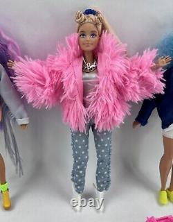 Lot Of 3 Barbie EXTRA Fashion Dolls withAccessories