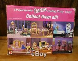 Lot Of 3 Barbie Furniture Sets So Much To Do Bedroom, Dining Room, Flower Garden