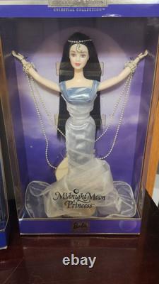 Lot Of 3 Barbie Morning Sun, Evening Star & Midnight Moon Princesses/NRFB