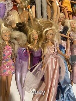 Lot Of 35 Barbie Dolls. Lots Of Different Ones