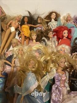 Lot Of 35 Barbie Dolls. Lots Of Different Ones