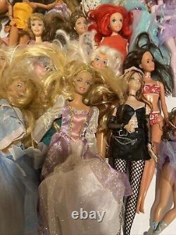 Lot Of 35 Barbie Dolls. Lots Of Different Ones