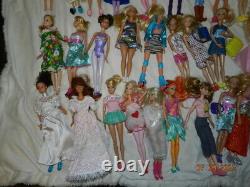 Lot Of 40 Mixed Barbie Doll Figures clothes shoes accessories (My lot 2)