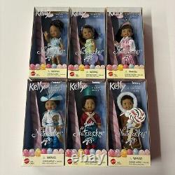 Lot Of 6 Barbie in the Nutcracker Kelly Doll Lot African American AA Mattel 2001