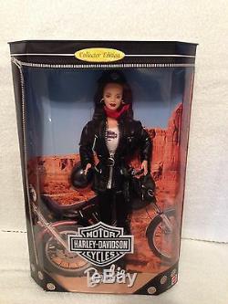 Lot Of 7 Harley Davidson Barbie -4-barbie Dolls -2-ken Dolls -1-fatboy