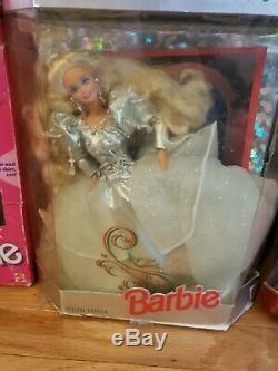 Lot Of 7 Vintage 90's Barbies Dentist Barbie, Happy Holidays, Flower Fun, Army