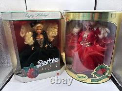 Lot Of 7 Vintage Holiday Barbie Dolls Brand New In Original Boxes