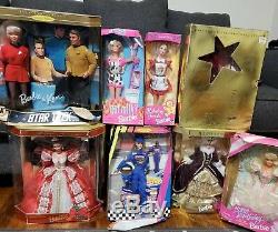 Lot Of 8 New Boxed Barbies New Mattel 3 Holiday, 1995 Happy Birthday Barbie, etc