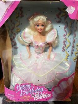 Lot Of 8 New Boxed Barbies New Mattel 3 Holiday, 1995 Happy Birthday Barbie, etc