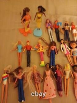 Lot Of Old Mini Barbie Dolls 34 McDonalds Rarest never made again