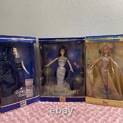 Lot Of The 3 Princess, Barbie Morning Sun, Evening Star & Fairy Of The Forest