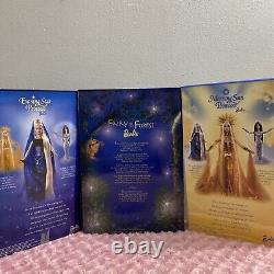 Lot Of The 3 Princess, Barbie Morning Sun, Evening Star & Fairy Of The Forest