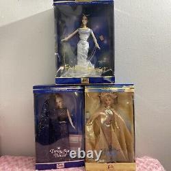 Lot Of The 3 Princess, Barbie Morning Sun, Evening Star & Fairy Of The Forest