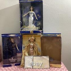 Lot Of The 3 Princess, Barbie Morning Sun, Evening Star & Fairy Of The Forest