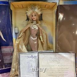 Lot Of The 3 Princess, Barbie Morning Sun, Evening Star & Fairy Of The Forest