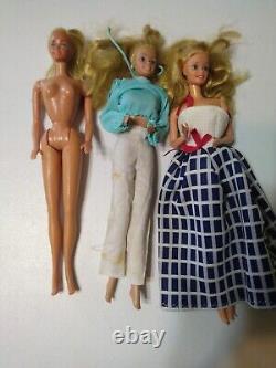 Lot Of Vintage 1980s Mattel Barbie Dolls And Clothes