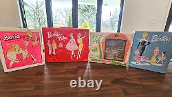 Lot Of Vintage Barbies And Cases