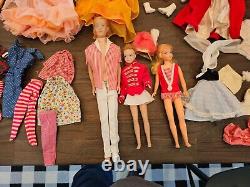 Lot Of Vintage Barbies And Cases