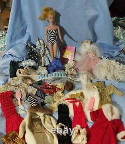 Lot VTG Barbie #4 Doll Stand Clothes Original HandMade Fashion book'95 Ornament